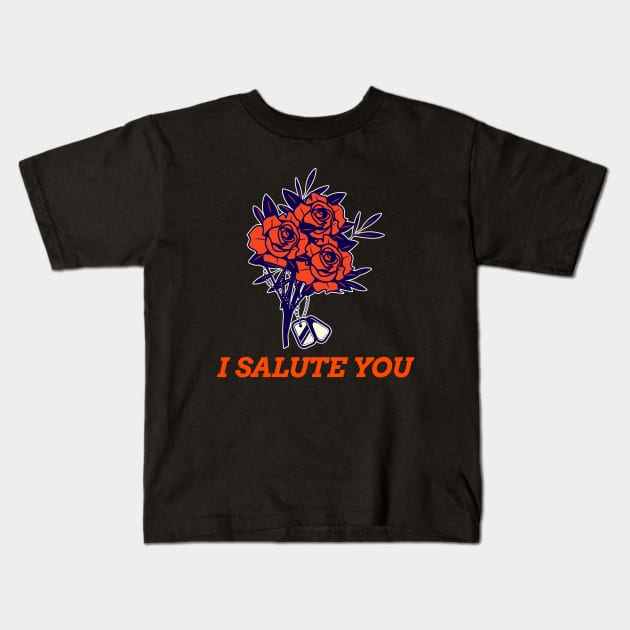 I Salute You Design Kids T-Shirt by ArtPace